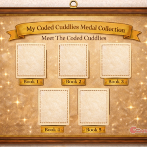 Medal Collection Page for "Meet the Coded Cuddlies" Activity Sheets