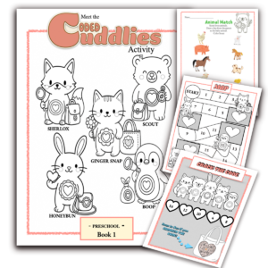 Preschool Activity Sheets – Book 1. *With Scannable Codes
