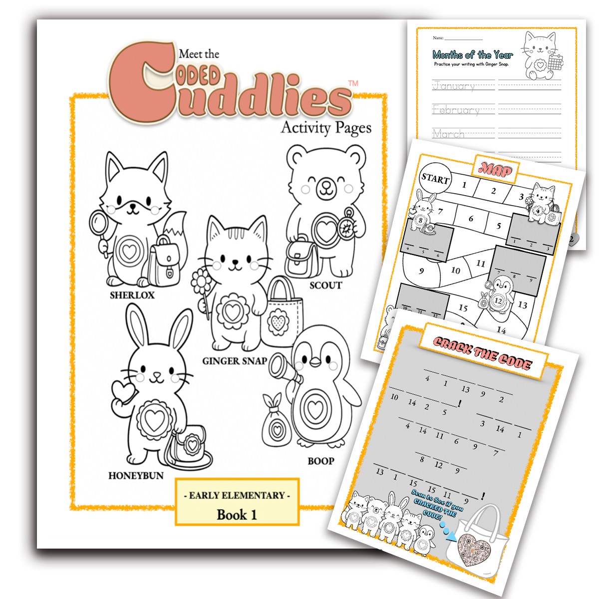 Early Elementary Activity Sheets – Book 1 *With Scannable Codes
