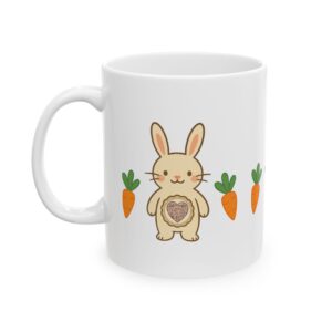 Honeybun the Bunny Ceramic Mug, (11oz)