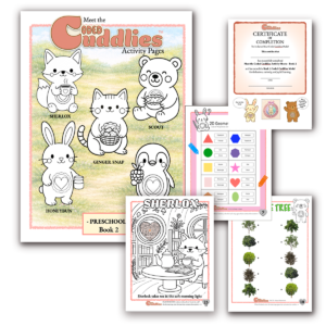 Preschool Activity Sheets/BOOK 2 *With Scannable Codes